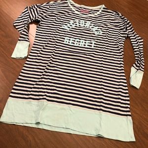 Victoria’s Secret VS Striped Logo Sleep Shirt
